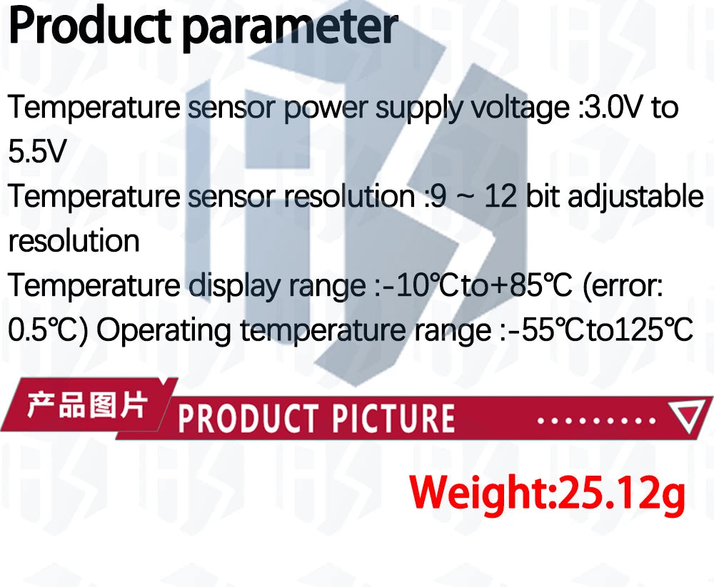Waterproof DS18B20 Temperature Sensor Module Kit  100CM Digital Sensor Cable Stainless Steel Probe Terminal Adapter For Arduino