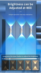 LED Cabinet Light Motion Sensor RGB Magnetic Rechargeable Wall Lamp Hallway Stairs Kitchen Ambient Night Light Home Decor Lights
