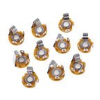 10Pcs 6.5mm Stereo Plug Jack Audio Female Connector Solder Welding Type Panel Socket Mono TS Panel Chassis Mount