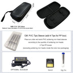 Pine64 Smart Mini Pinecil Soldering Iron With B2 BC2 KU C1 ILS I C4 D24 K Tips With DC power supply Storage Bag
