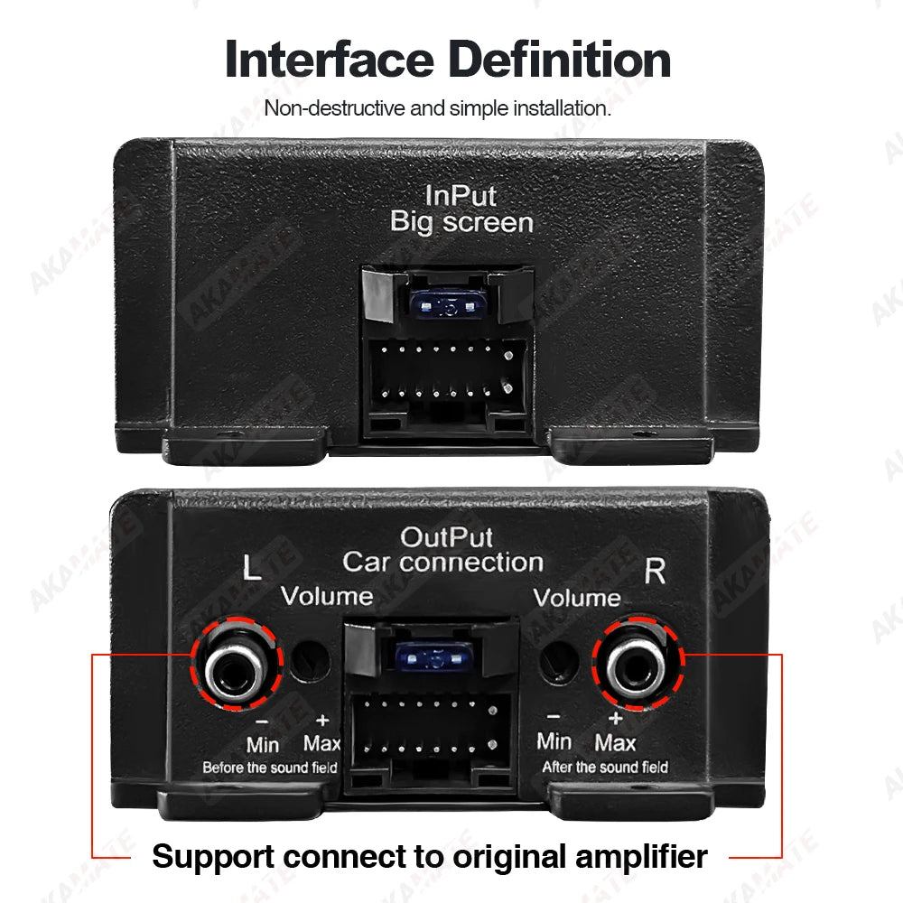 Car Radio Amplifier for Android Radio DSP Non Destructive Modification Speaker Enhance Sound Car Audio Processor 4 Channel