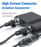 EW-LP16 IP68 Waterproof 20A 600V AC 2Pin 3Pin Crimping Quick Connection Power Aviation Connector Male Plug Female Socket Panel