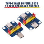 2026 NEW 1PCS Type C Male To Female USB 3.1 Test PCB Board Adapter 2.54mm Connector Socket Cable Data Transfer Test Wire Board