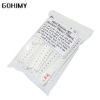 200PCS 660PCS 720PCS 4000PCS 0402 0603 0805 1206 1210 2512 SMD Resistor Kit 10K 100K 1K 1R 100R 220R 1% 5% Assorted Kit