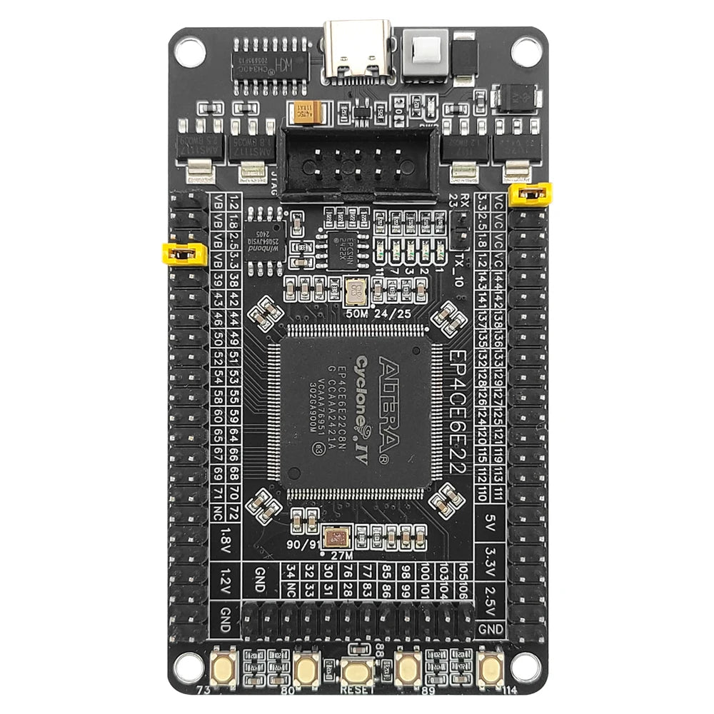 EP4CE6E22C8N Development Board FPGA Core System Board Module Compatible with Altera CycloneIV Peripheral Chip W25Q CH340 Type-C