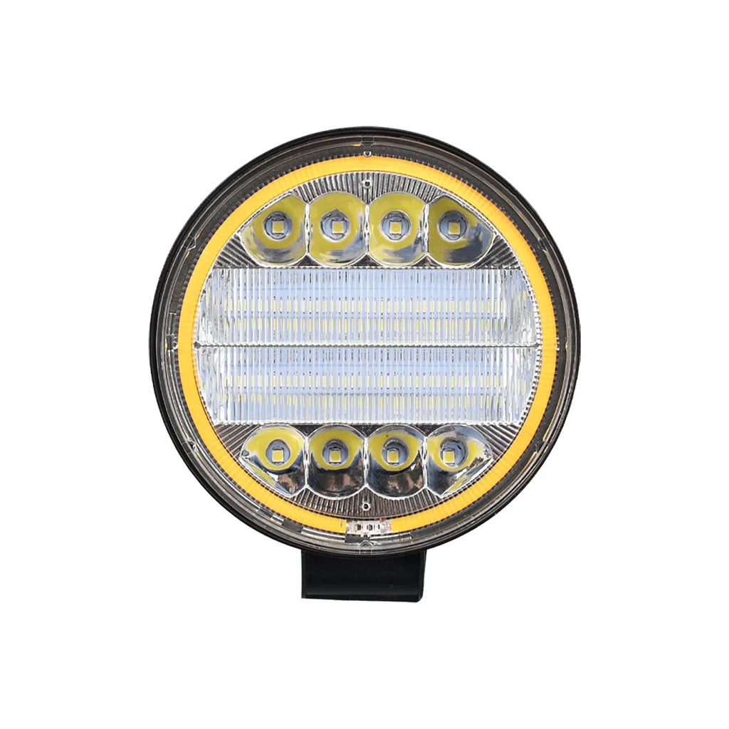 4-Inch LED Round Spot Work Light Combo Flood Driving Amber Fog Lamp For Truck SUV 4WD 4x4 LED Bar Offroad ATV Jeep Tractor