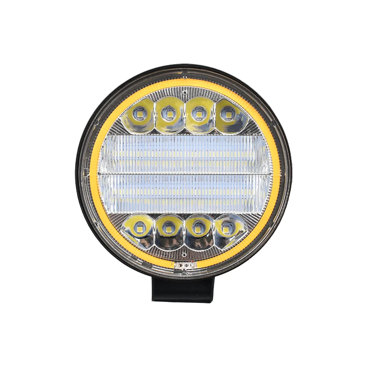4-Inch LED Round Spot Work Light Combo Flood Driving Amber Fog Lamp For Truck SUV 4WD 4x4 LED Bar Offroad ATV Jeep Tractor
