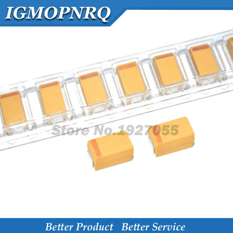 10pcs A B C D Type Tantalum Capacitor 100UF 0.22UF 1UF 4.7UF 10UF 22UF 33UF 47UF 6.3V 10V 16V 25V 35V 50V 3216 3528 6032 7343