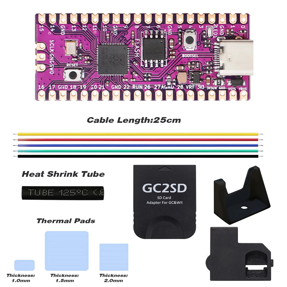 Raspberry Pi Pico Board Picoboot RP2040 Dual-Core 264KBSRAM and 16MB Flash Microcomputers High-Performance Cortex-M0+ Processor