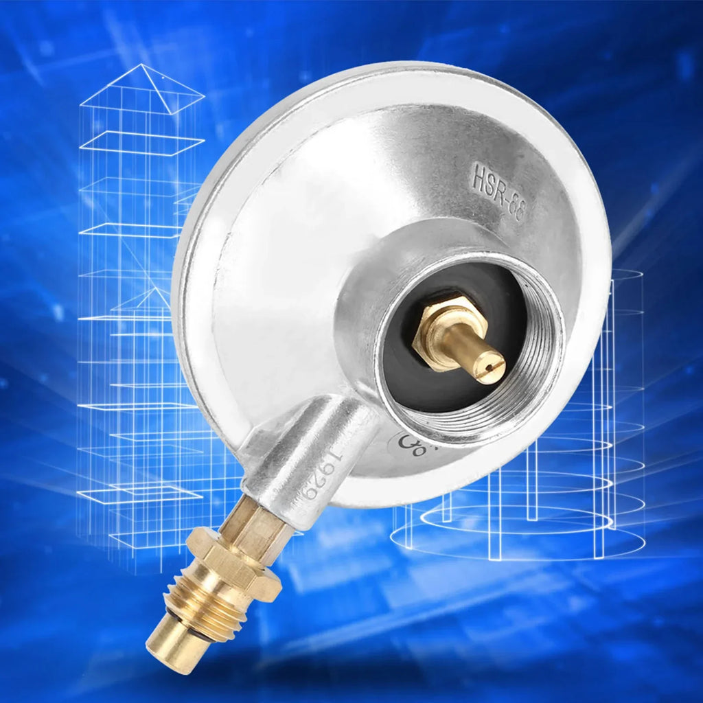 Low Pressure Adjustable Regulator Zinc Alloy 1"‑20UNF Propane Gas Low Pressure Adjustable Regulator Control Valve BBQ Grill