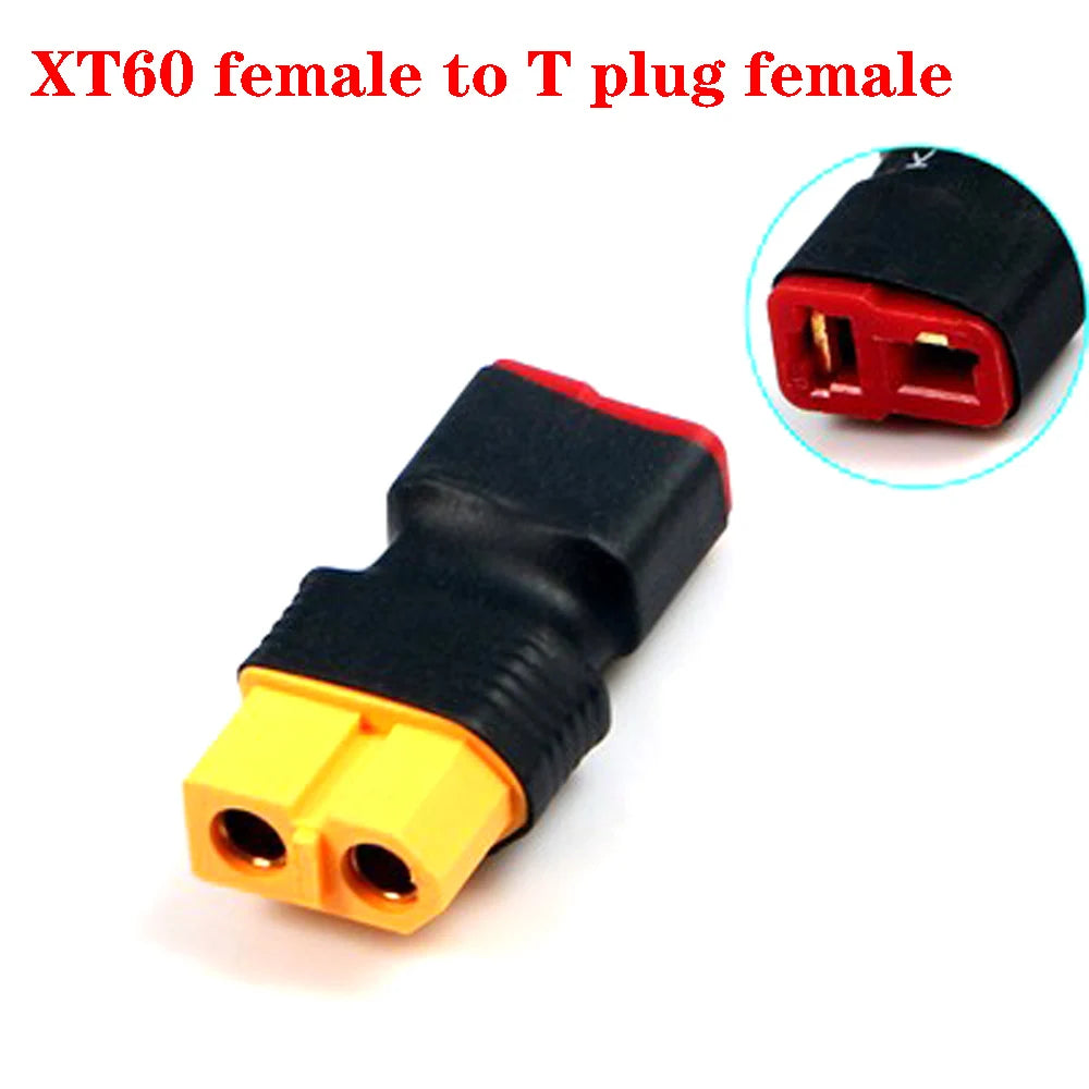 XT60 XT90 Plug Male / Female To T Plug Female / Male Connector Conversion Adapter No Wire for RC Airplane Quadcopter Parts