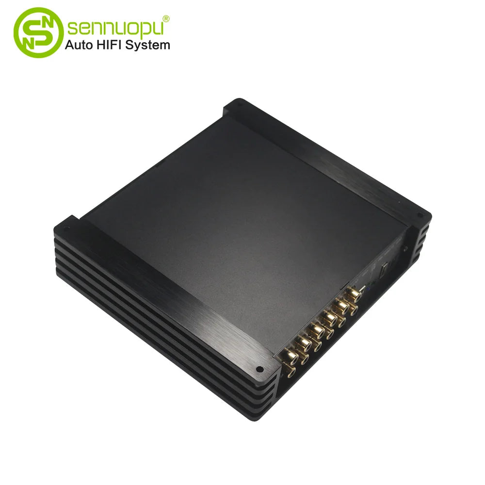 Sennuopu HIFI-K10 8-Channel Car Amplifier Integrated 10-Channel DSP Processor, HIFI Car Audio Sound Tuning Amplifier