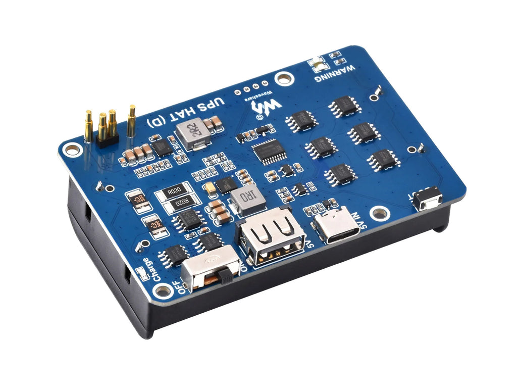 Wavehsare UPS HAT (D) for Raspberry Pi, Supports 21700 Li battery (NOT included), 5V Uninterruptible Power Supply,for Arduino