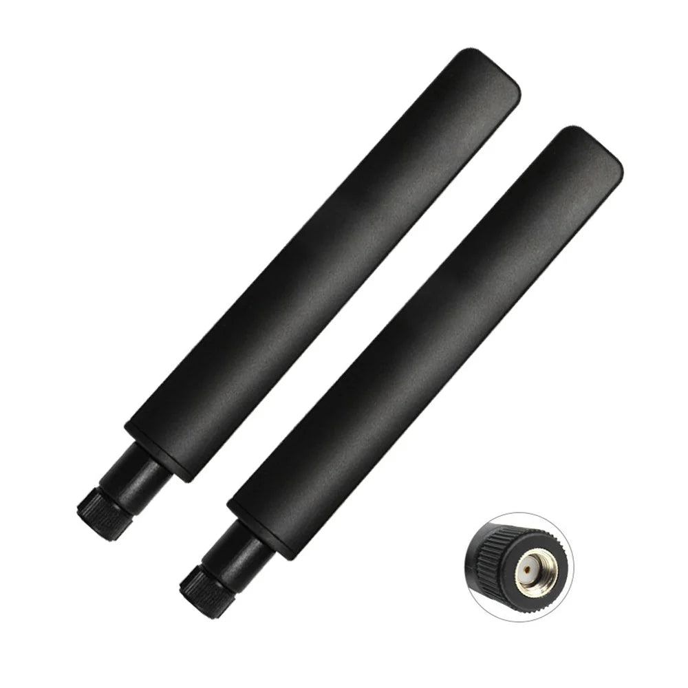 2pcs 600-6000MHz 4G 5G Omni-Directional Antenna SMA Male/Female for Wireless Network Card Wifi Router Signal Booster