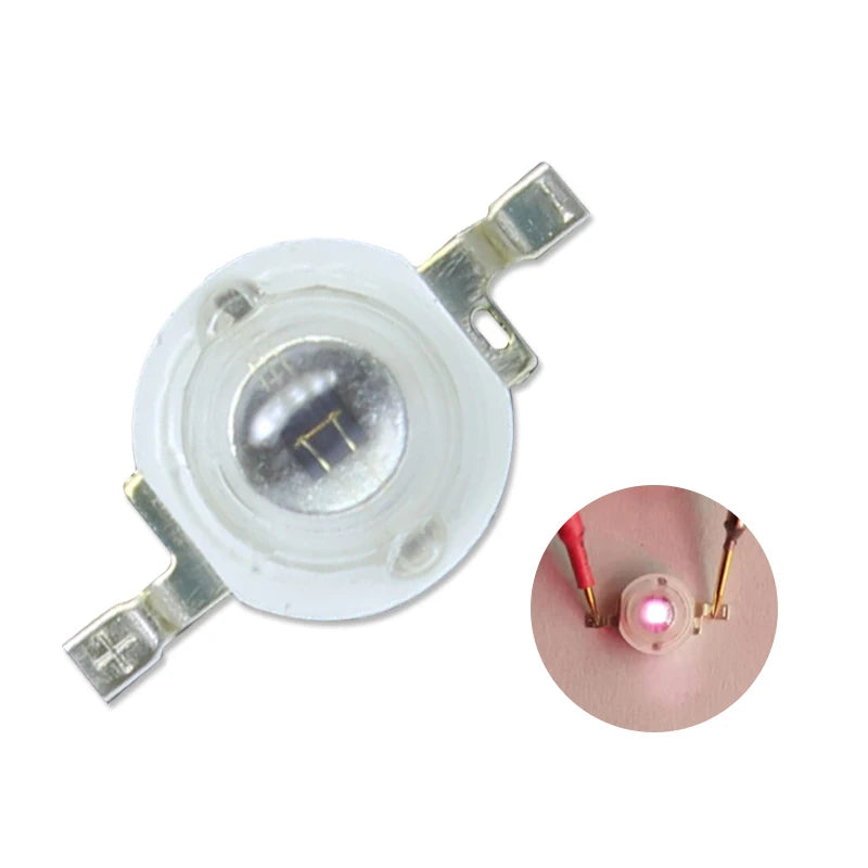 5-10pcs 1W 3W High Power LED IR 730nm 760nm 810nm 850nm 880nm 940nm 980nm 1050nm Diode Light Lamp for Night Vision CCTV Camera