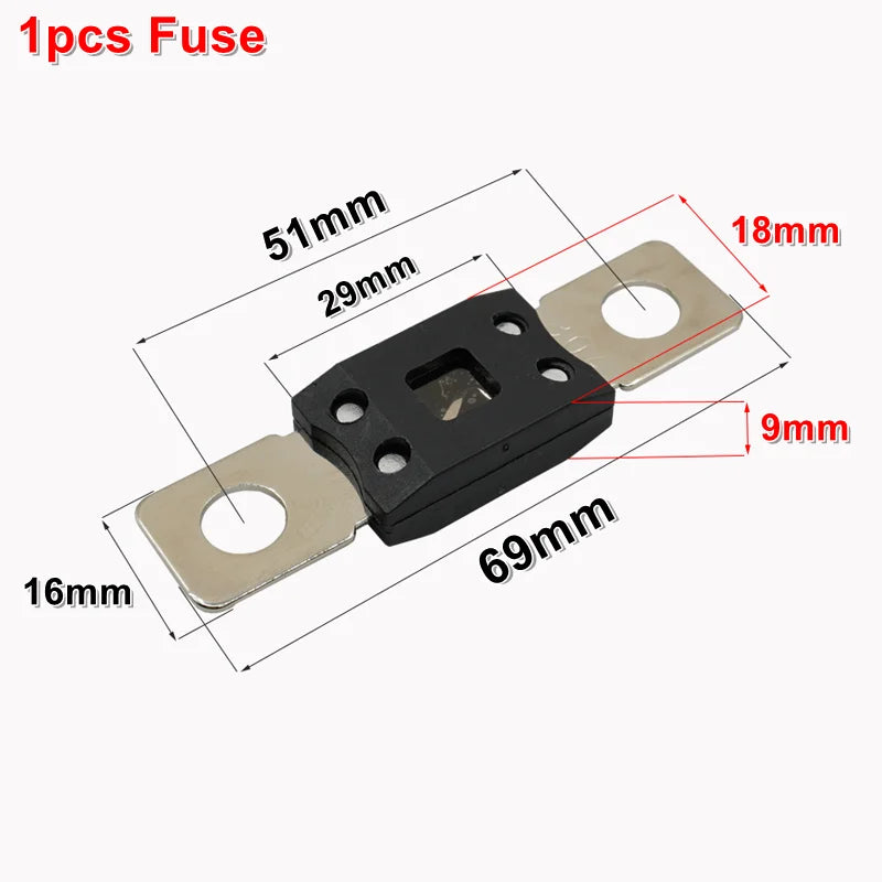 1PCS 32V ANM MEGA Bolt-On Auto Fuse Holder With 30A 40A 60A 80A 100A 125A 200A 250A 300A 400A 500A Blade Fuse，For Car/Truck