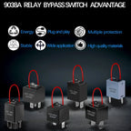 6 Pack 9038 9038A Relay Bypass Switch Kit with Amp Loop Relay Tester Diagnostic Scan Tool Fuel Pump Relay Bypass Master  ﻿