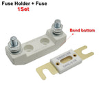 1Set Ceramics ANL Bolt-down Fuse Holder With 30A 50A 60A 80A 100A 150A 200A 300A 400A 500A 600A Fuse For Car Audio Power System