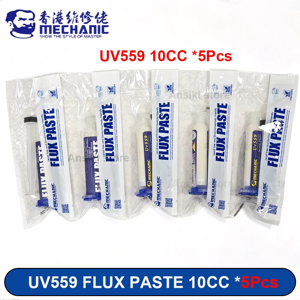 MECHANIC UV223/UV559 Lead-Free Solder Paste Flux NO-Clean Soldering Grease for BGA PCB SMD Welding Fluxes phone Repair Tools