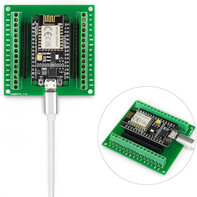 ABKQ-5X Breakout Board Expansion Board GPIO 1 Into 2 For 38 Pins ESP-12E Nodemcu Development Board