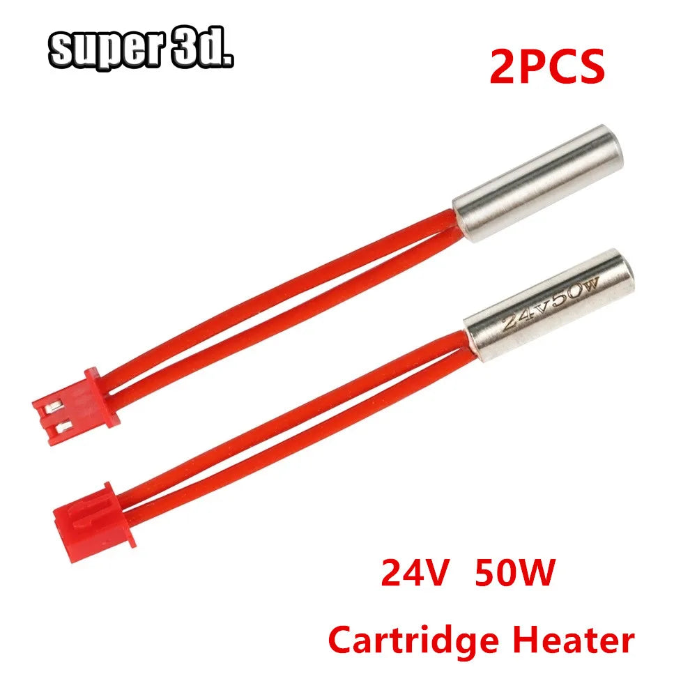 40/50W 24V Cartridge Heater High Temperature 300°C NTC100K Thermistor Heating Tube for Sprite Extruder Ender 3 S1 Pro 3D Printer