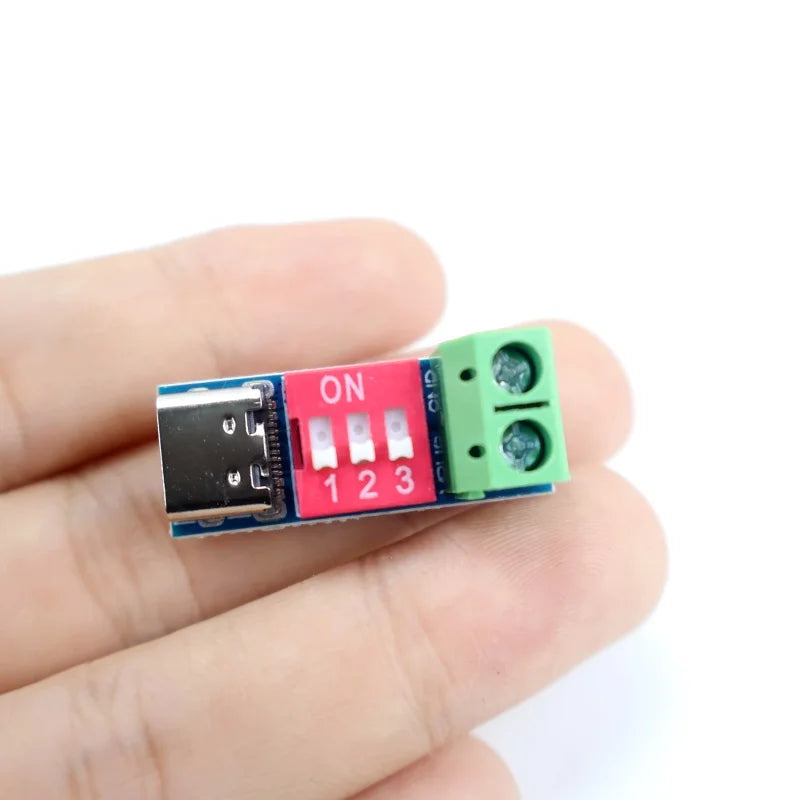 PD 3.0 fast charging trigger module Type-C 5-20V adjustable 100W decoy tester board support QC2.0/3.0