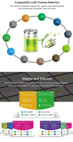 HOTA D6 DC650W 15A Dual Smart Charger Maximum current 1600mA Built-in Micro USB for 1-6S Lipo LiHV/NiZn/Nicd/NiMH Battery