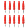 10Pcs 32A High Current Screw Type 4mm Banana Plugs Male Stackable Connector Speaker Cable Adapter 4mm High Current Banana Plugs