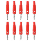10Pcs 32A High Current Screw Type 4mm Banana Plugs Male Stackable Connector Speaker Cable Adapter 4mm High Current Banana Plugs
