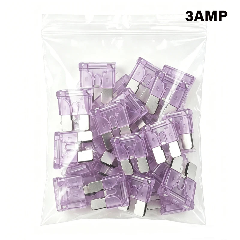 AGASHE 1‑40AWG Inline Blade Fuse Holder 30PCS Blade Fuse Kit Auto RV Truck Boat Marine Vehicle Circuit Protection Replacement