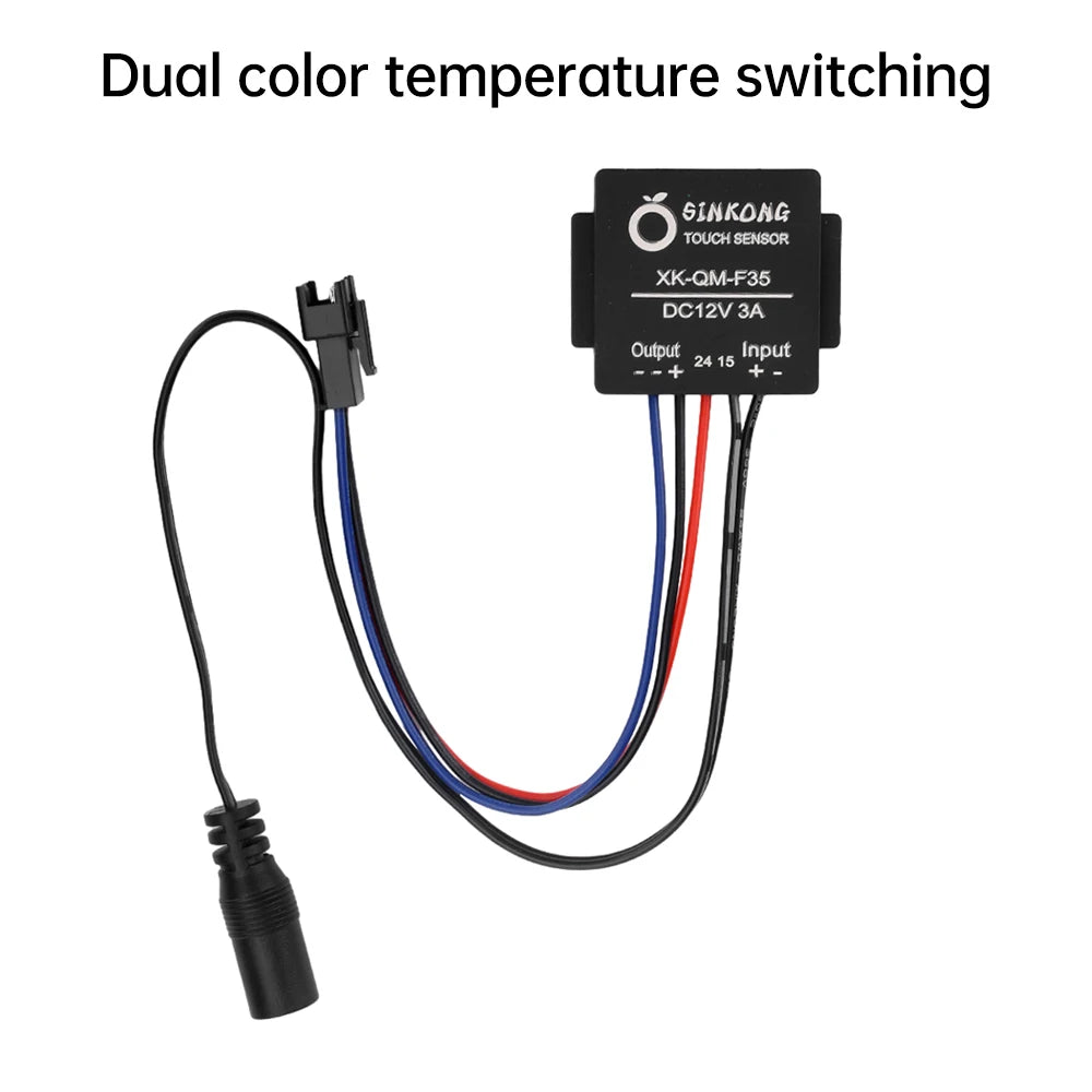 DC 12V 3A Touch Switch Sensor Stepless LED Inductive Dimmer Bathroom Mirror Lamp Dimming Control Switch for Led Light Mirror