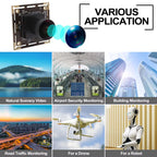 ELP 16MP Wide Angle USB Camera Module with 170degree Fisheye Lens 4K IMX298 Sensor Embedded Industrial Camera for Security