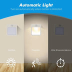 Night Light Motion Sensor With LED Light EU Plug Lamps Children'S Night Light Wireless Night Lamp For Bedside Table Bedroom
