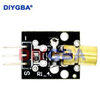 10pcs/lot KY-008 3pin 650nm Red Laser Transmitter Dot Diode Copper Head Module for arduino DIY Kit KY008