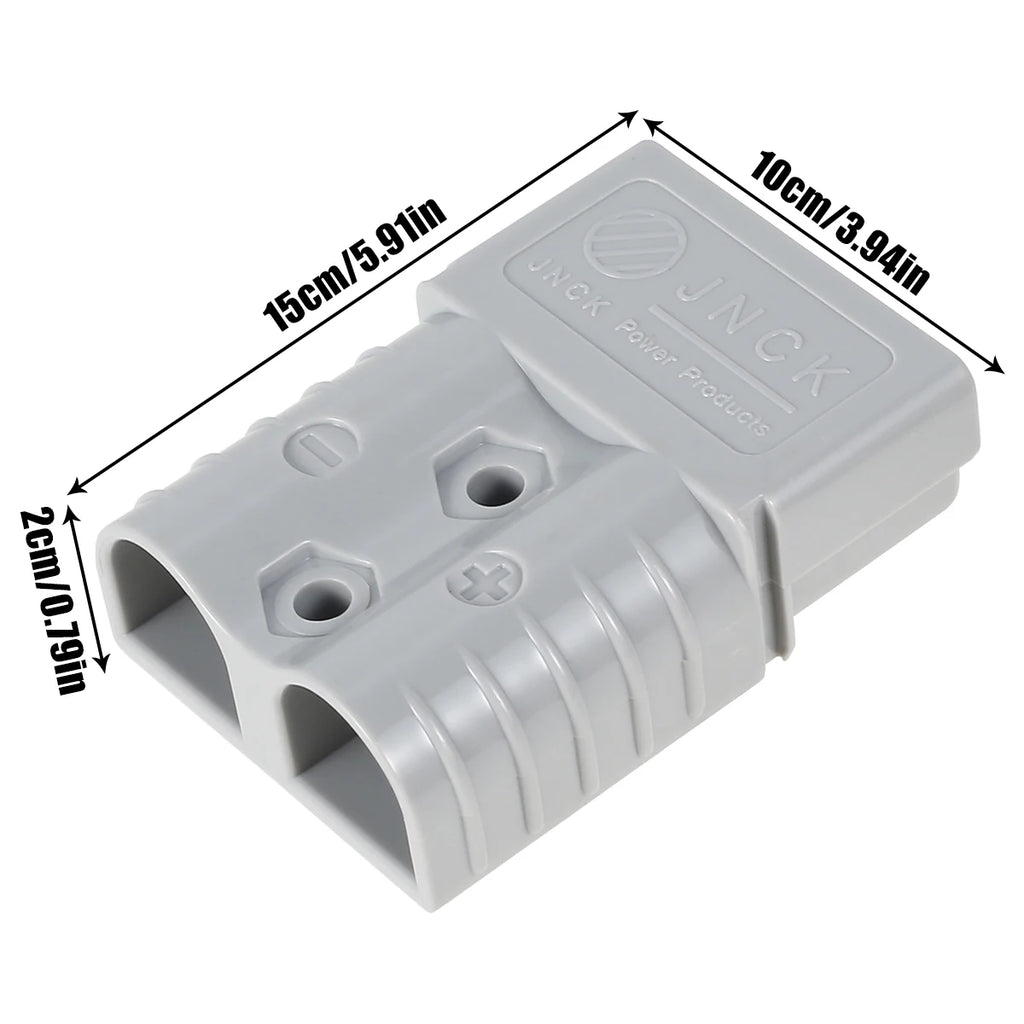 2Pcs 120 Amp Anderson Style Plug with 4 Terminals Anderson Power Plug Durable Premium Anderson Style Plug Connectors Battery