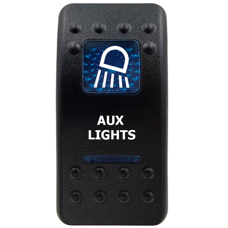 12V Marine Grade Rocker Switch SPST/ON OFF, DPDT/(ON) OFF (ON) Blue Led Light Bar for Carling ARB NARVA Replace Waterproof IP66