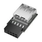 USB2.0 To Motherboards 9Pin Header Adapter Converts Internal 1/2 USB Female To 9pin Connector For Desktop Expansion