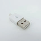 10Pcs USB Type A Connector Male 4 Pin Plug Socket With Black White Plastic Cover USB 2.0 Type-A Soldering DIY Kits