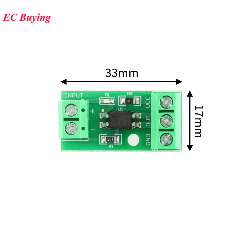 5Pcs/1pc 1 Channel Way Optocoupler Isolation Module 3-5V/12V/24V Photoelectric Isolator Anti-interference PLC Drive Motor Board