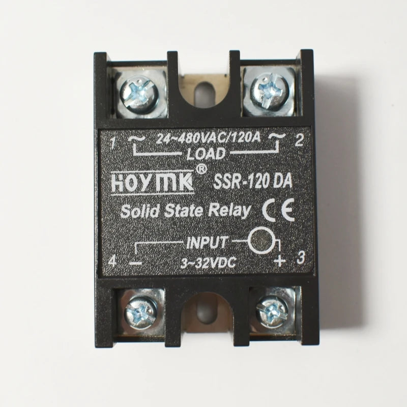 12V 24V Solid State Relay DC to AC SSR Module 230V AC Load 3-32VDC Input for Home SSR-10DA SSR-25DA 40DA 60DA 80DA 100DA 120DA