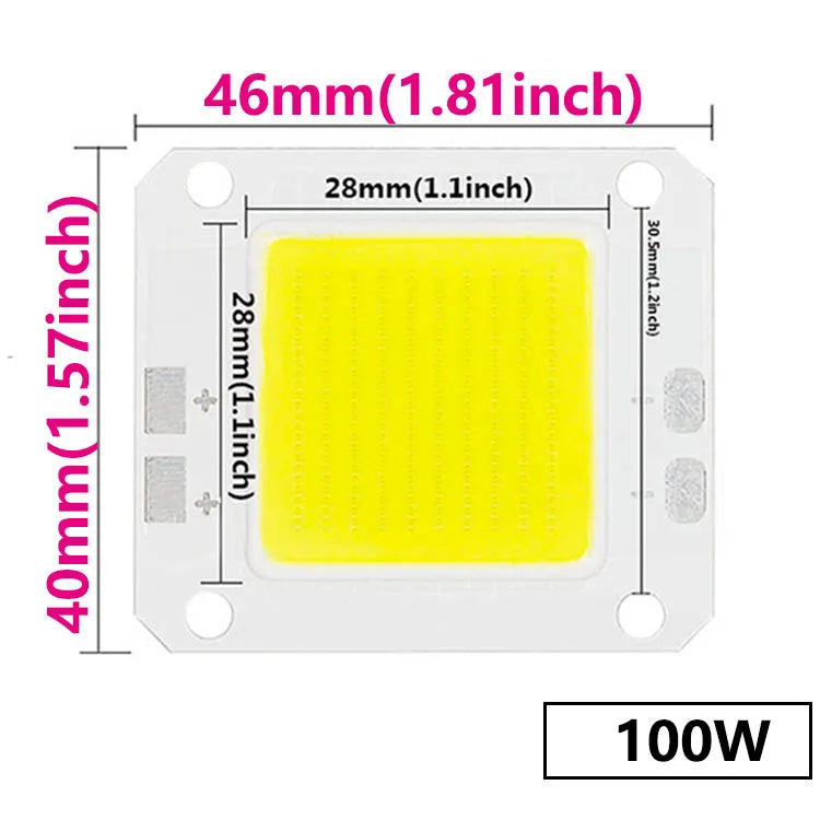 10Pcs Super Power LED Chip 100W 70W 50W 30W 20W 10W 27-36V For Floodlight Spotlight Bulbs Diode LED Ceiling Light Lamp Source