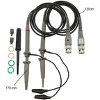 2-10PCS P6100 BNC Oscilloscope Probe Kit High Precision Scope Analyzer Alligator Clip Probes Test Leads 100MHz Oscilloscope Part