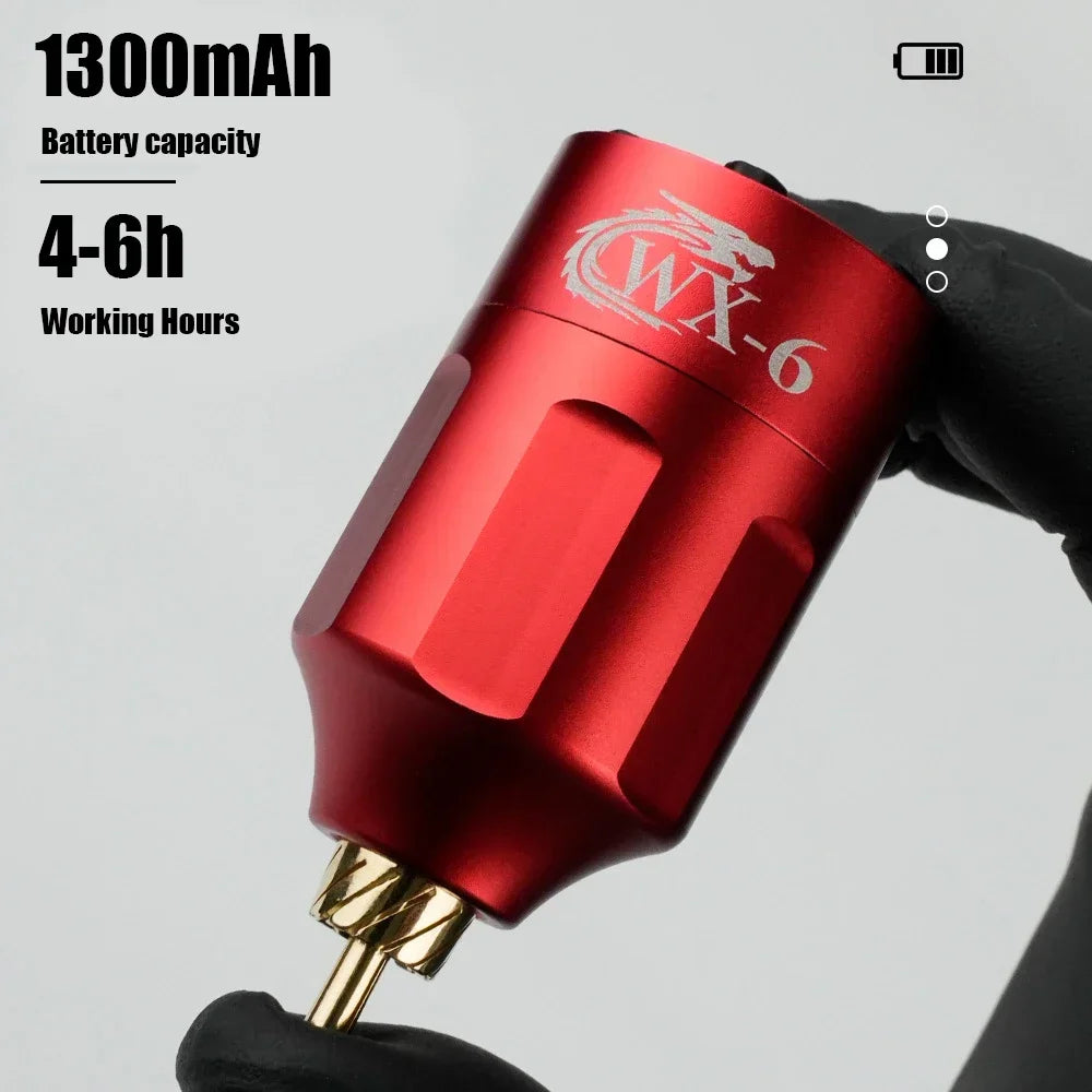 Mini Wireless Tattoo Power Supply LED Screen DC/RCA Tattoo Battery Pack Rechargeable Power Supply