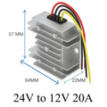 24V to 12V 60A-3A 24 Volt to 12 Volt Buck Voltage Regulator Step Down Power Converter DC Converter Buck Module for Cars Solar