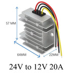 24V to 12V 60A-3A 24 Volt to 12 Volt Buck Voltage Regulator Step Down Power Converter DC Converter Buck Module for Cars Solar