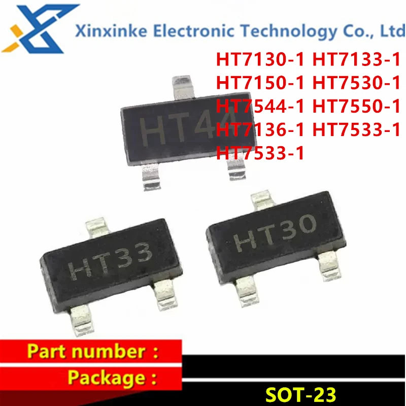 100/3000PCS SMD LDO Low Dropout Linear Regulator 5V HT7150-1 HT7550-1 7550 7150 SOT-23 Marking：HT50/7150/7550