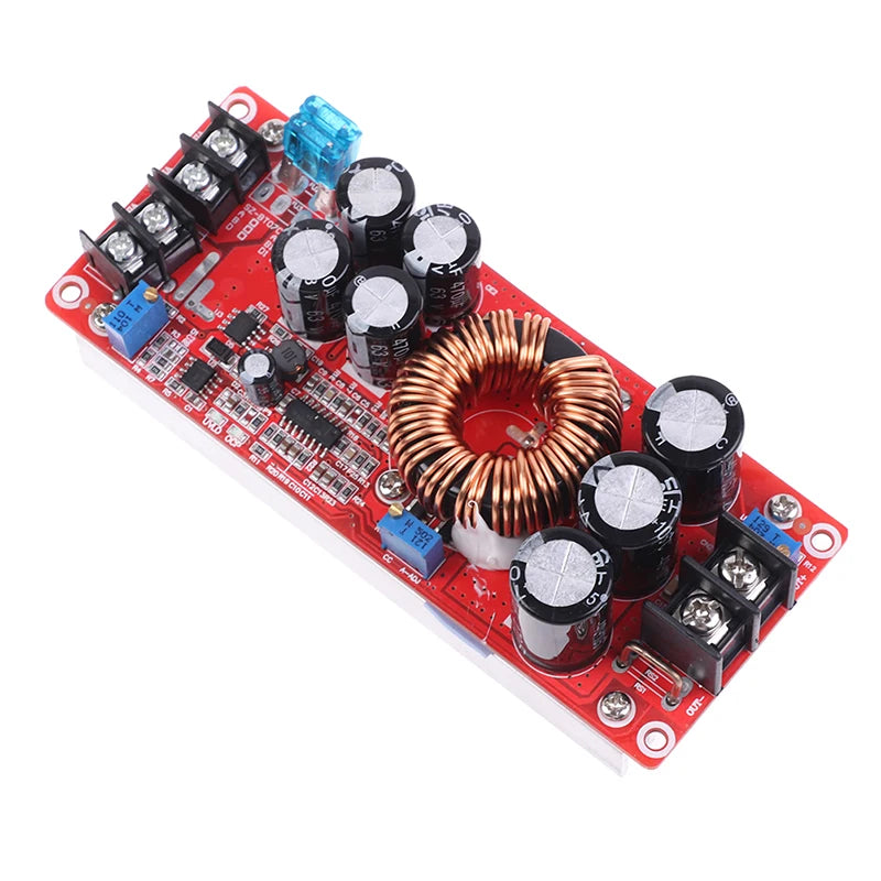 1Pcs 1200W 20A DC-DC Converter Boost Car Step-up Power Supply Module 8-60V to 12-83V