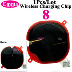 EmmaHelp 1pc For iPhone 13 Pro Max 16 14 15 8 Plus XR Wireless Charging Coil With Volume Flex Flash Charger Panel Sticker