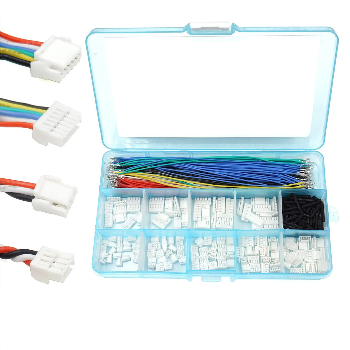 JST-XH 2.54mm Connector Socket Kit with Pre-Crimped 2.54mm Male and Female Cable Wire 2/3/4/5/6/7 Pin Housing JST Connector