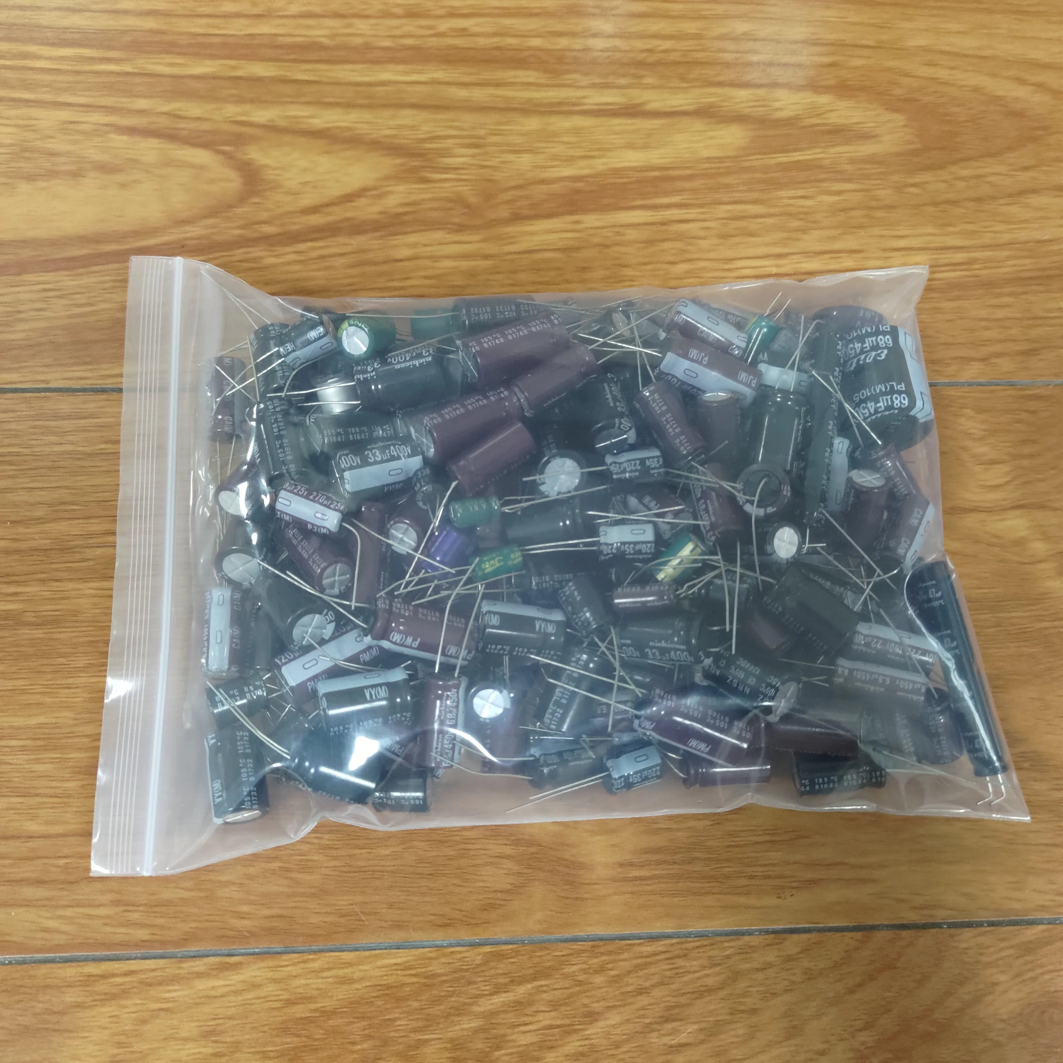500gram/lot Mixed Electrolytic capacitor Sale For DIY lover Repair electronic component package Read before Order